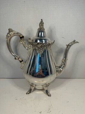 Vintage  Baroque by Wallace Silverplate Coffee Pot Tea Pot